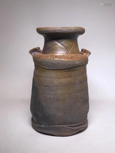 Japanese Studio Pottery Vase with Box