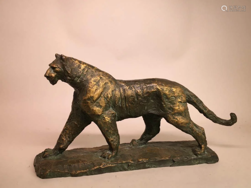 Japanese Bronze Tiger - Impressionism