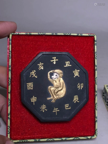 Chinese Inkcake - Zodiac Monkey