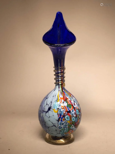 Murao Art Glass Vase - Signed