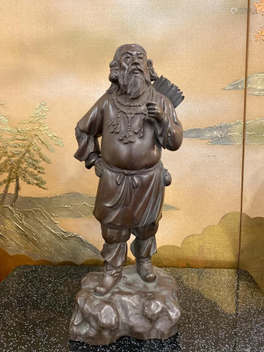 Japanese Bronze Sculpture of Samurai - Tokyo S…