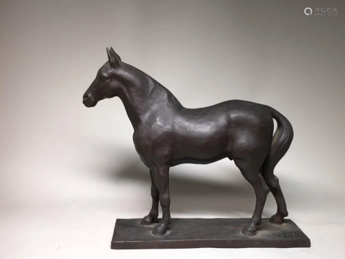 Japanese Bronze Sculpture - Horse