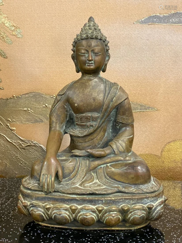 Nepalese Bronze Seated Buddha