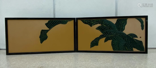 Japanese lacquer Folding Screen
