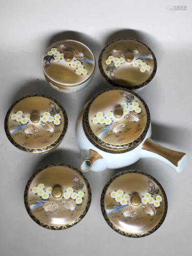 Japanese Kutani Porcelain Tea set