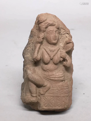 Early Terra Cotta Ghandara Miniture Statue