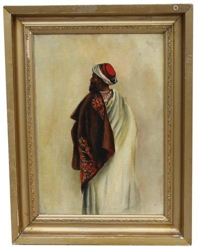 Early 20th C. Orientalist Painting of a Man