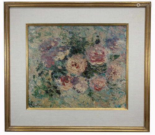 Signed, 20th C. Impressionist Still Life Painting