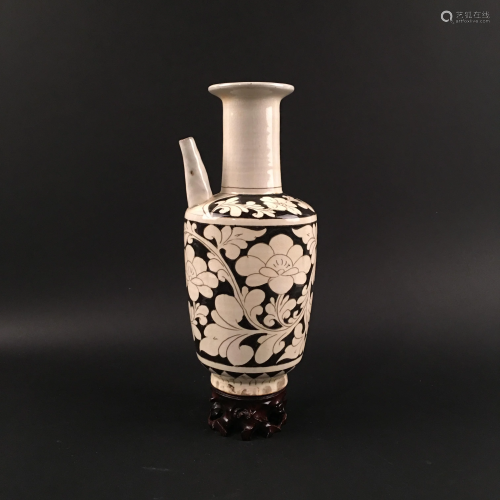 Chinese Cizou Kiln Porcelain Pitcher