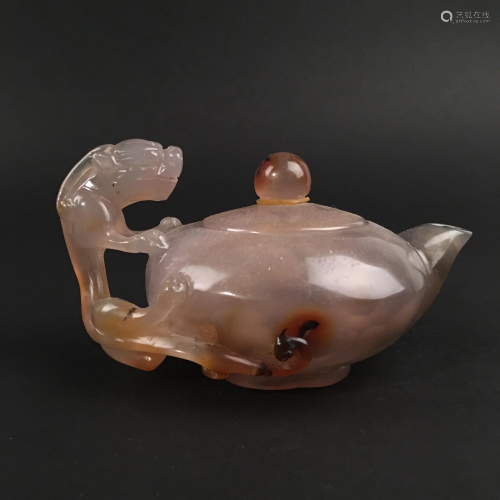 Chinese Archaic Jade Teapot