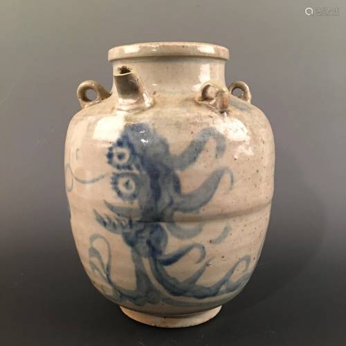 Chinese Blue-White 'Dragon' Jar