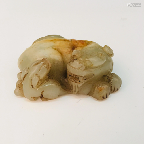 Chinese Jade Ruishou Figure