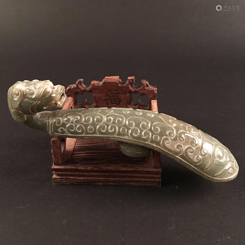 Chinese Archaic Jade Belt Buckle