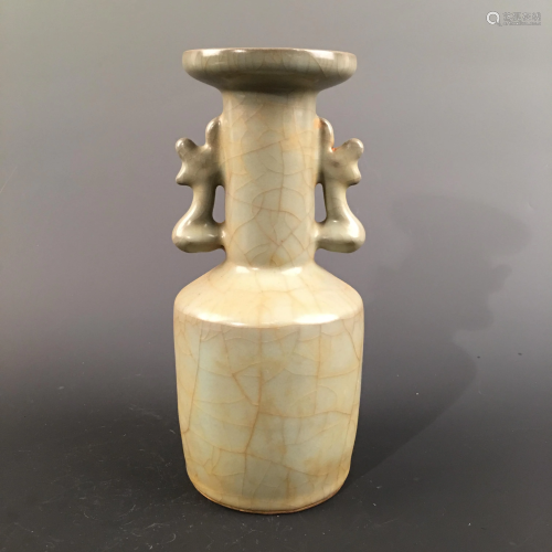 Chinese Celdon Glazed Bottle Vase