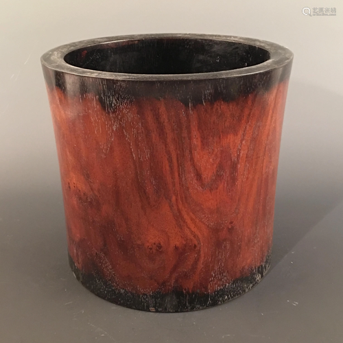 Chinese Rosewood Brush Pot