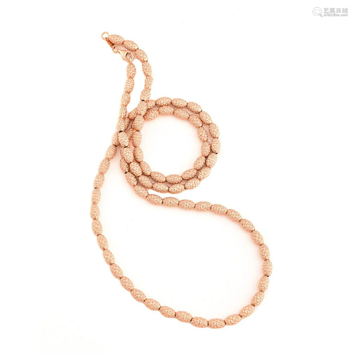 14k Rose Gold Necklace.