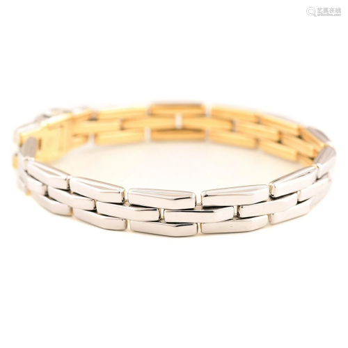Chimento Diamond, 18k Gold Reversible Bracelet.