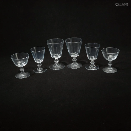 Suite of Baccarat Embassy Stemware [25]