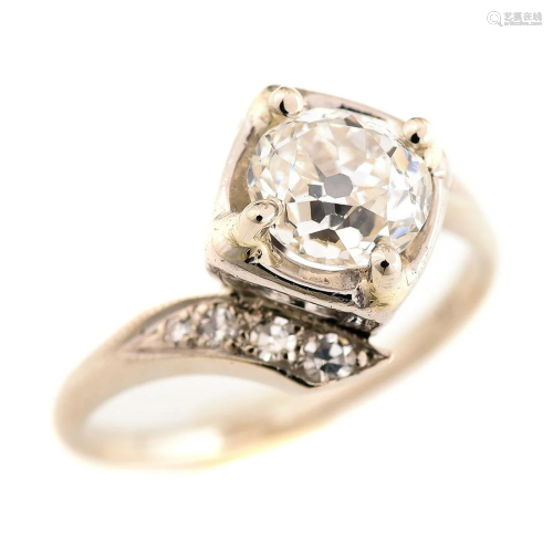 Diamond, 14k White Gold Ring.