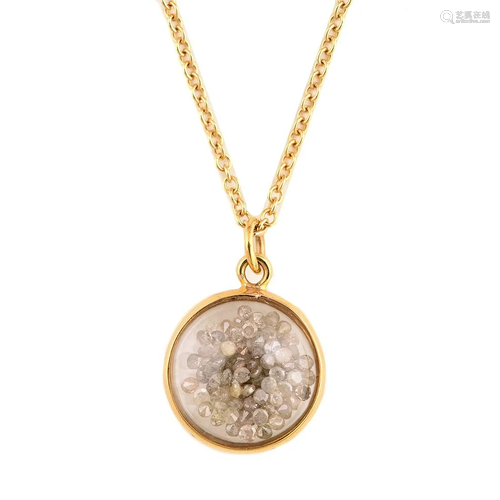 Diamond, 14k Yellow Gold 