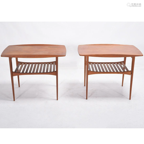 Pair of Danish Mid-Century Modern Teak France &…