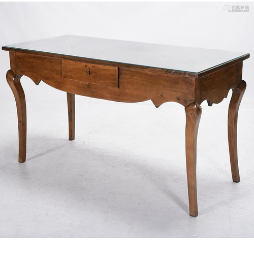 18th Century French Provincial Fruitwood Bureau Plat.