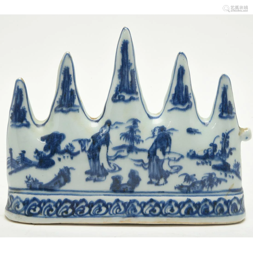 Chinese Blue and White Brushrest