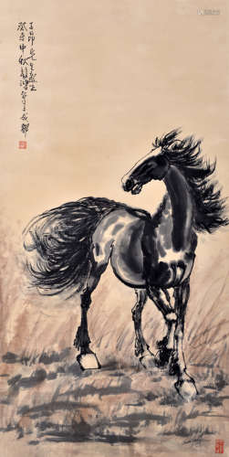 徐悲鸿（1895~1953） 徐悲鸿 立马
