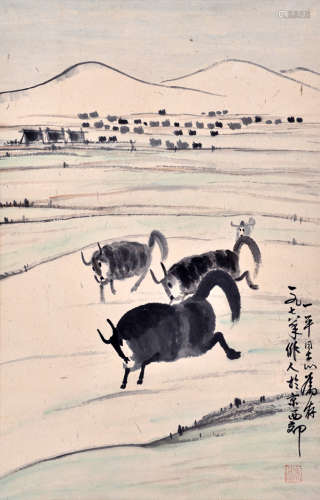 吴作人（1908~1997） 吴作人 牛