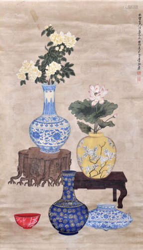 张大千（1898~1983） 张大千 瓶花图