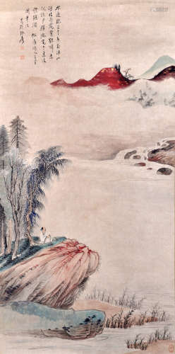 张大千（1898~1983） 张大千 水边珠翠中