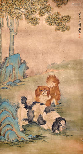 戴熙（1801~1860） 戴熙 双犬图