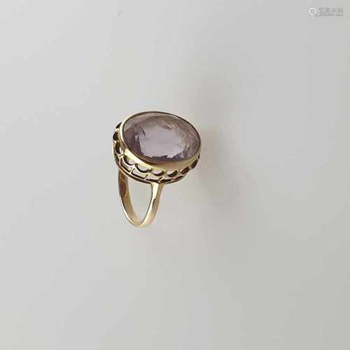 Amethyst-Ring - Gelbgold 585