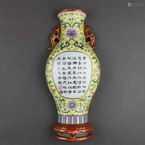 Famille Rose-Wandvase - China