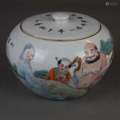 Small lidded pot - China