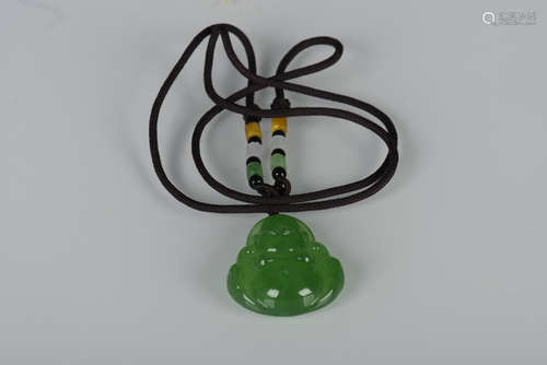 JADEITE CARVED BUDDHA PENDANT