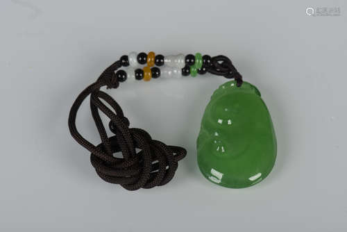 JADEITE CARVED 'RUYI' PENDANT