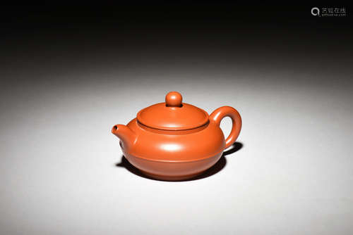 YIXING ZISHA ORANGE CLAY TEAPOT