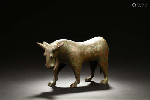 BRONZE CAST 'BULL' FIGURE