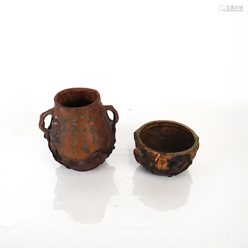 Two Chinese Ceramic Vessels