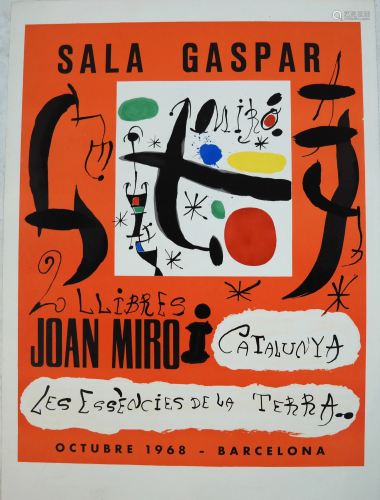 Joan MIRO: Sala Gaspar- Lithograph