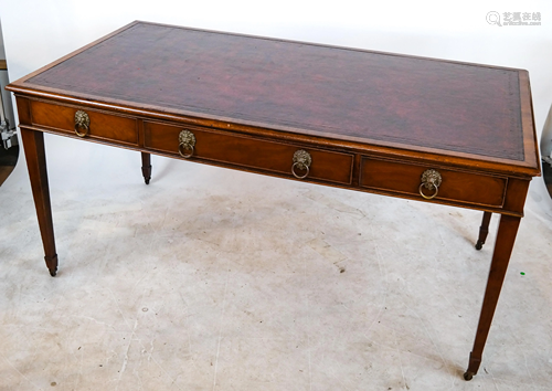 Regency-Style Mahogany Writing Table/Bureauplat