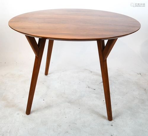 Danish Modern-Style Round Table