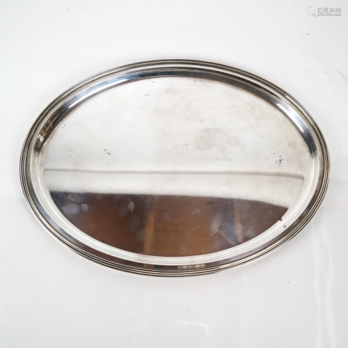 800 Silver Oval Serving Tray
