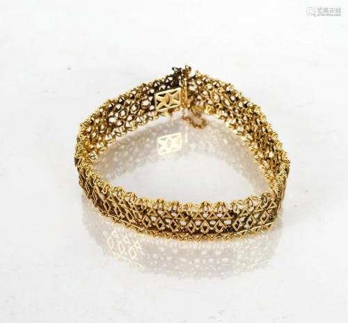 14K Gold Ladies Egyptian Revival Bracelet
