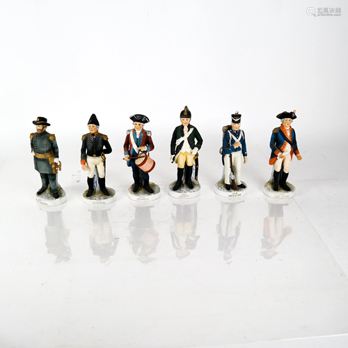 Lofton China - Six Military Figures