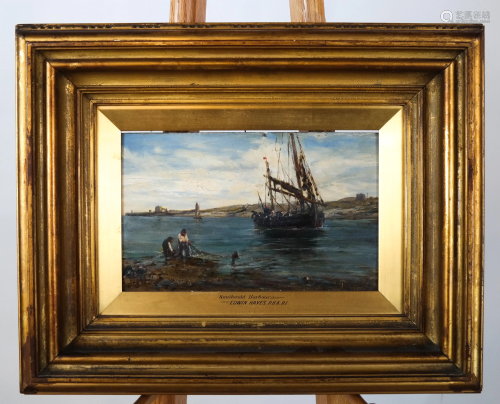 Edwin HAYES: Southwold Harbour - Oil on Board