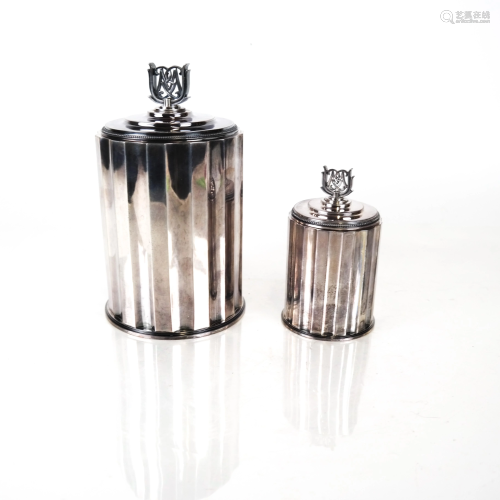 Two Swedish Sterling Silver Cigar Cases