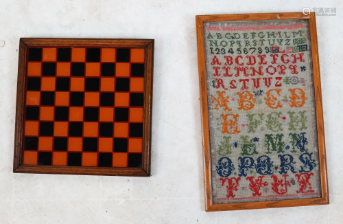 Checkerboard Game Board and Sampler