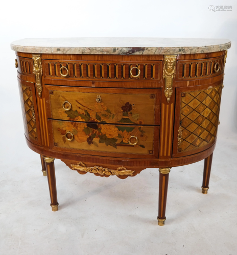 19th C. French Inlaid Commode